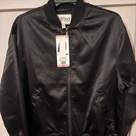 Edited By Remi Bader Jackets & Blazers - Edited by Remi Bader Black Bomber Jacket - Small NWT